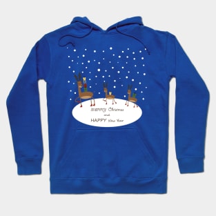 Christmas reindeers and gifts Hoodie